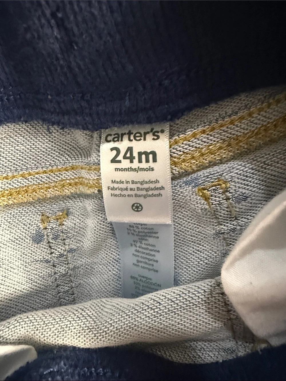 Carter's Light Blue Pull-On Jogger Sweatpants Jeans
